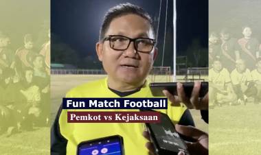 Peringati Hari Adhyaksa, Pemkot Gelar Fun Match Football bersama Kejaksaan Negeri Gorontalo