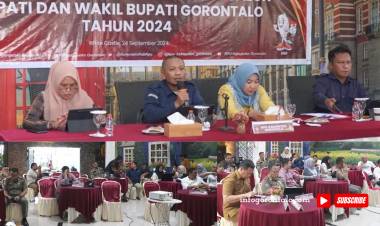 Gelar Rakor, KPU Kabupaten Gorontalo Pastikan Kampanye Pilkada Berjalan Tertib