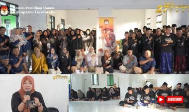 Tingkatkan Partisipasi Pemilih Pemula, KPU Kabupaten Gorontalo Gelar KPU Goes to Pesantren