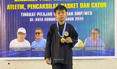 Abidzar Abbi Rizky, Siswa SDN 41 Hulondhalangi, Raih Juara 1 Pencak Silat Kota Gorontalo 2025