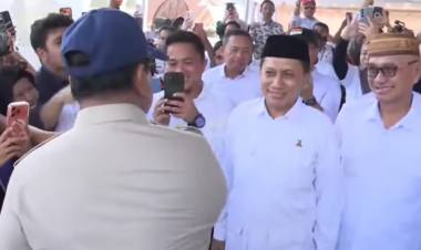 Prabowo Subianto Tinjau Langsung Gorontalo, Warga Sambut dengan Antusias