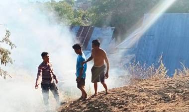 Saat Cek Embung Air, Polisi Temukan Aktivitas Pembakaran Lahan di Leato Selatan