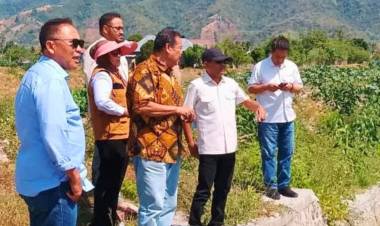 Komisi III DPRD Gorontalo Tinjau Irigasi Oluhuta, Soroti Debit Air Saat Kemarau