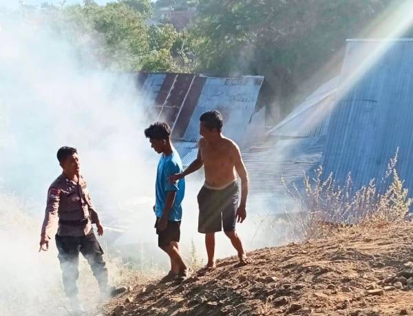 Saat Cek Embung Air, Polisi Temukan Aktivitas Pembakaran Lahan di Leato Selatan