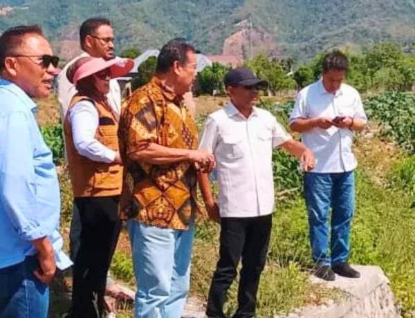Komisi III DPRD Gorontalo Tinjau Irigasi Oluhuta, Soroti Debit Air Saat Kemarau
