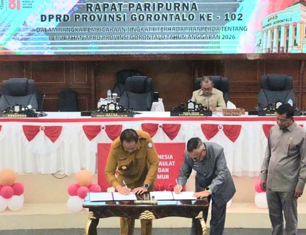Perubahan APBD Gorontalo 2026 Disepakati, Belanja Naik Rp157 Miliar
