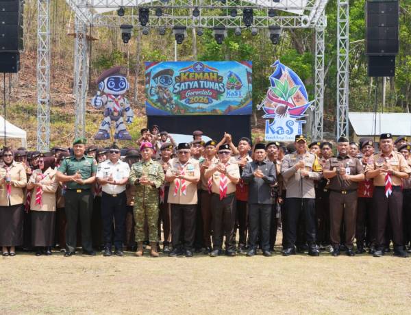 Syamsir Djafar Kiyai Hadiri Pembukaan Kemah Satya Tunas 2026 di Bongohulawa