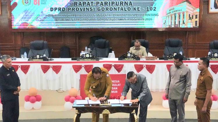 Perubahan APBD Gorontalo 2026 Disepakati, Belanja Naik Rp157 Miliar